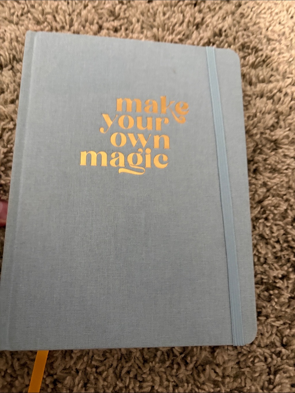 Make Your Own Magic Light Blue Hardcover Journal